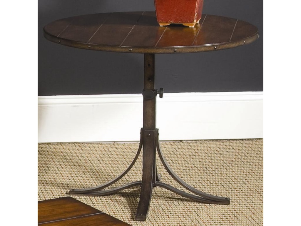 Hammary Mercantile Round Adjule Accent Table Furniture Barn Hammary Mercantileround Adjule Accent Table
