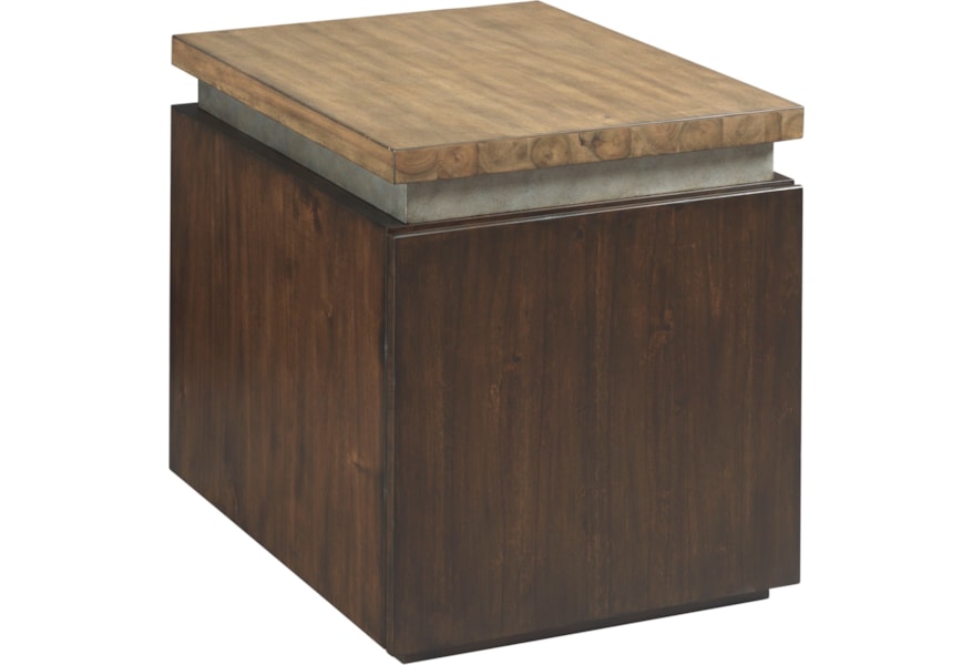 Modern Origins End Table With Metal Trim By Hammary At Reid S Furniture Modern Origins End Table With Metal Trim By Hammary At Reid S Furniture