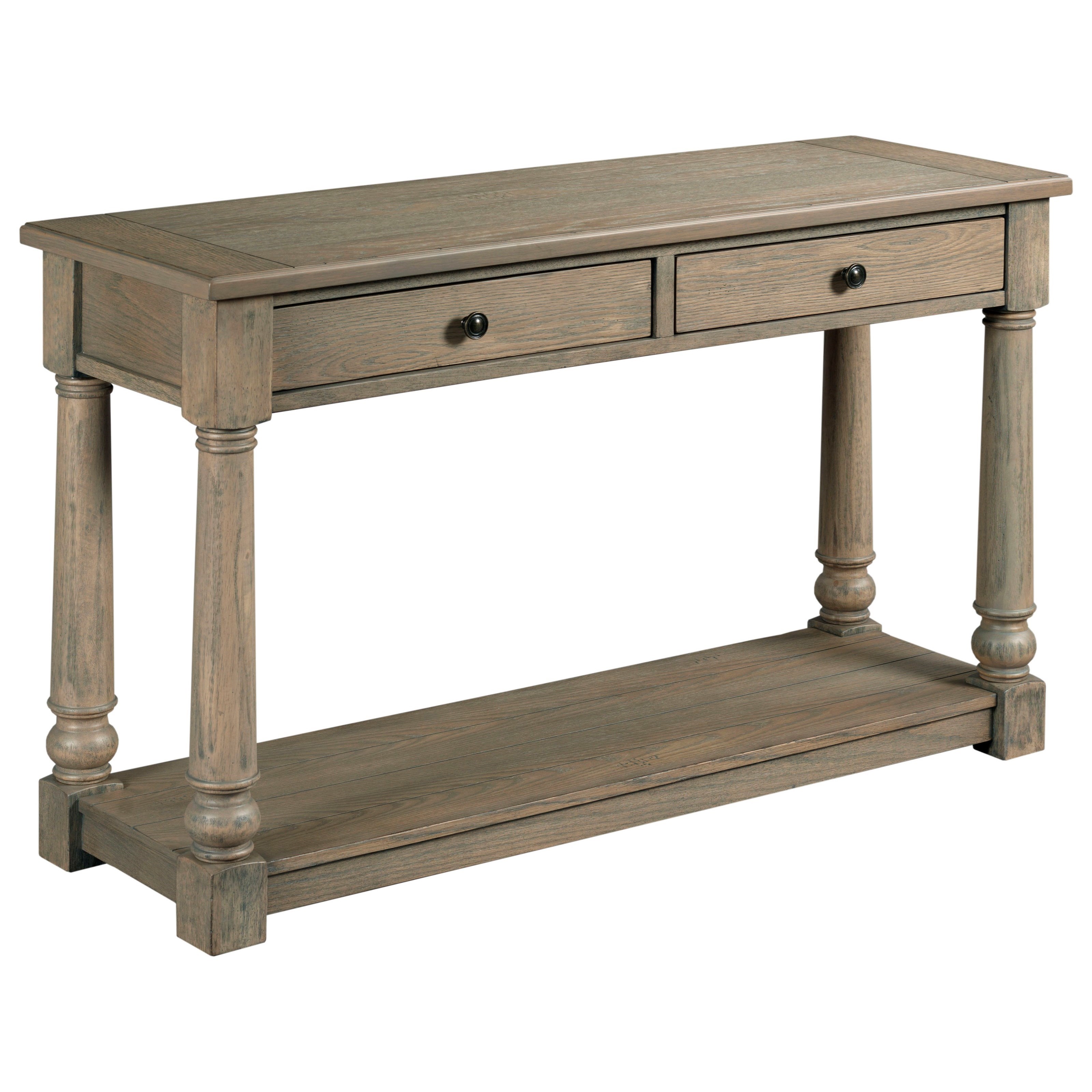 Hammary Outland Transitional Sofa Table With Drawers Wayside