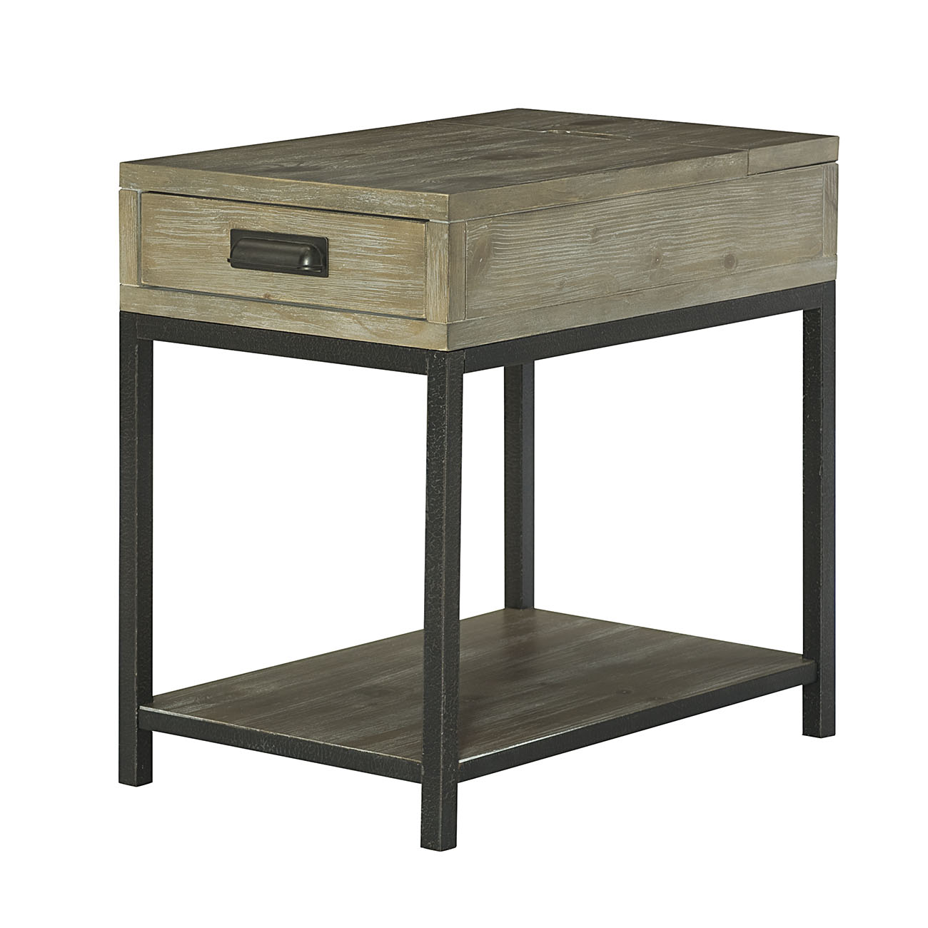 Hammary Parsons Charging Chairside Table With Drawer Stoney