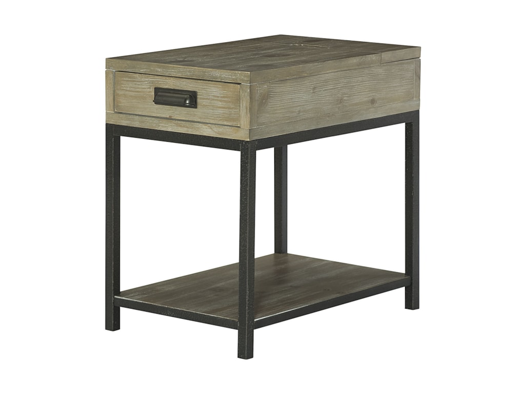 Parsons Charging Chairside Table With Drawer By Hammary At Stoney Creek Furniture
