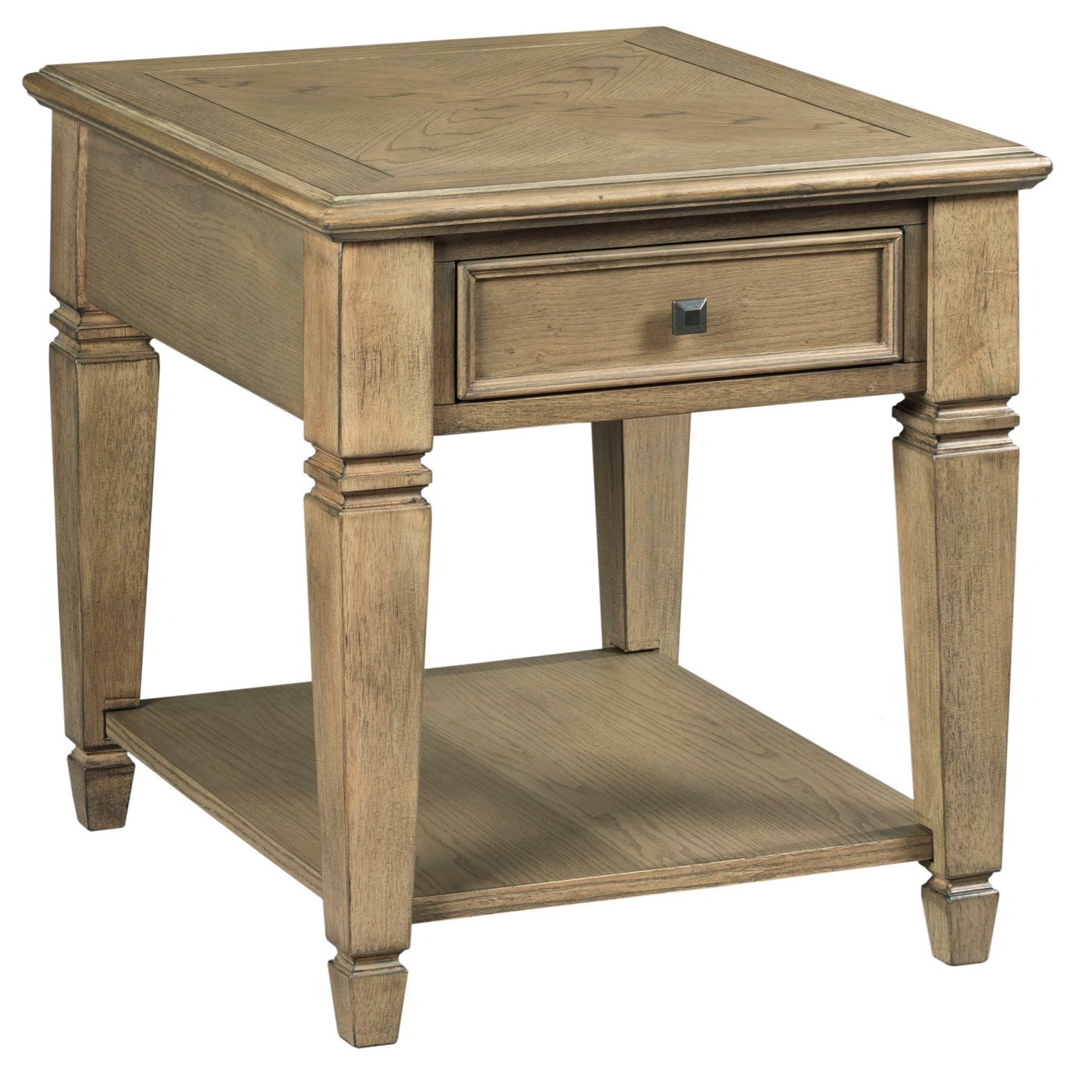 Table Trends Proximity Transitional Rectangular Drawer End Table