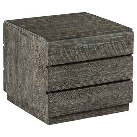Hammary Reclamation Place Shiplap Rustic Storage Cube End Table With Removable Casters Wayside Furniture End Tables
