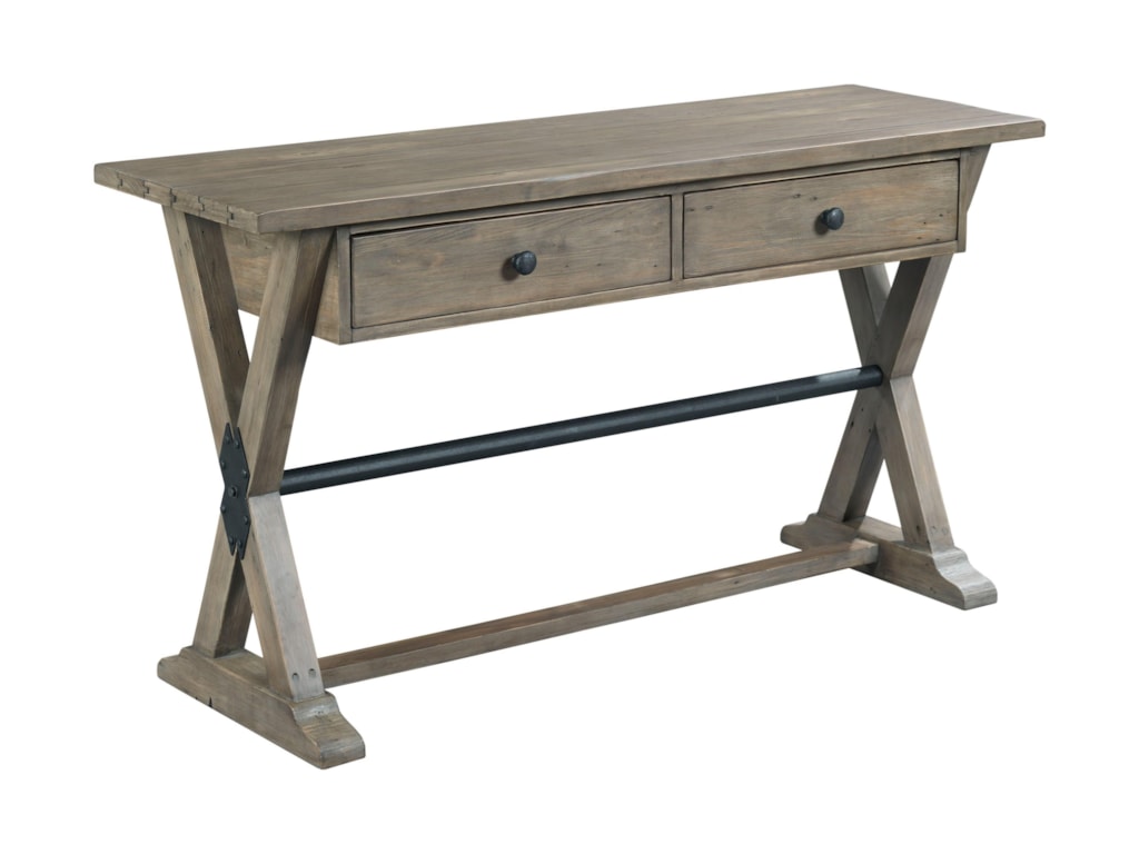 Hammary Prescott Farmhouse Style Trestle Sofa Table Crowley Hammary Prescotttrestle Sofa Table