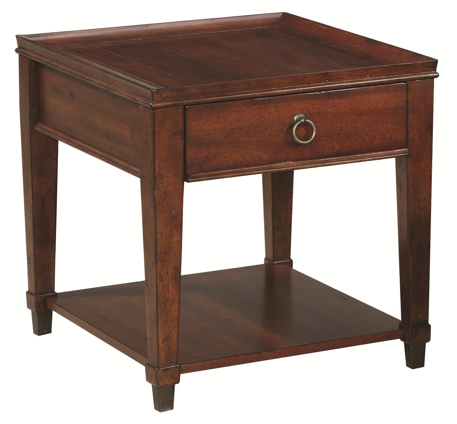 Hammary Sunset Valley Rectangular Drawer End Table Wayside Furniture End Tables