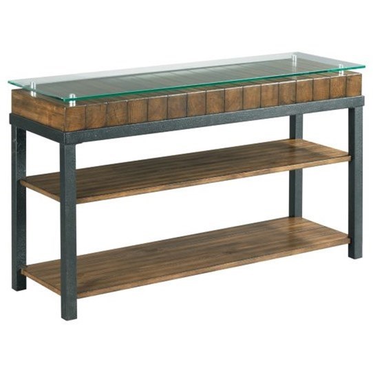 Hammary Tavern Creek Rustic Sofa Table With Reclaimed Wood