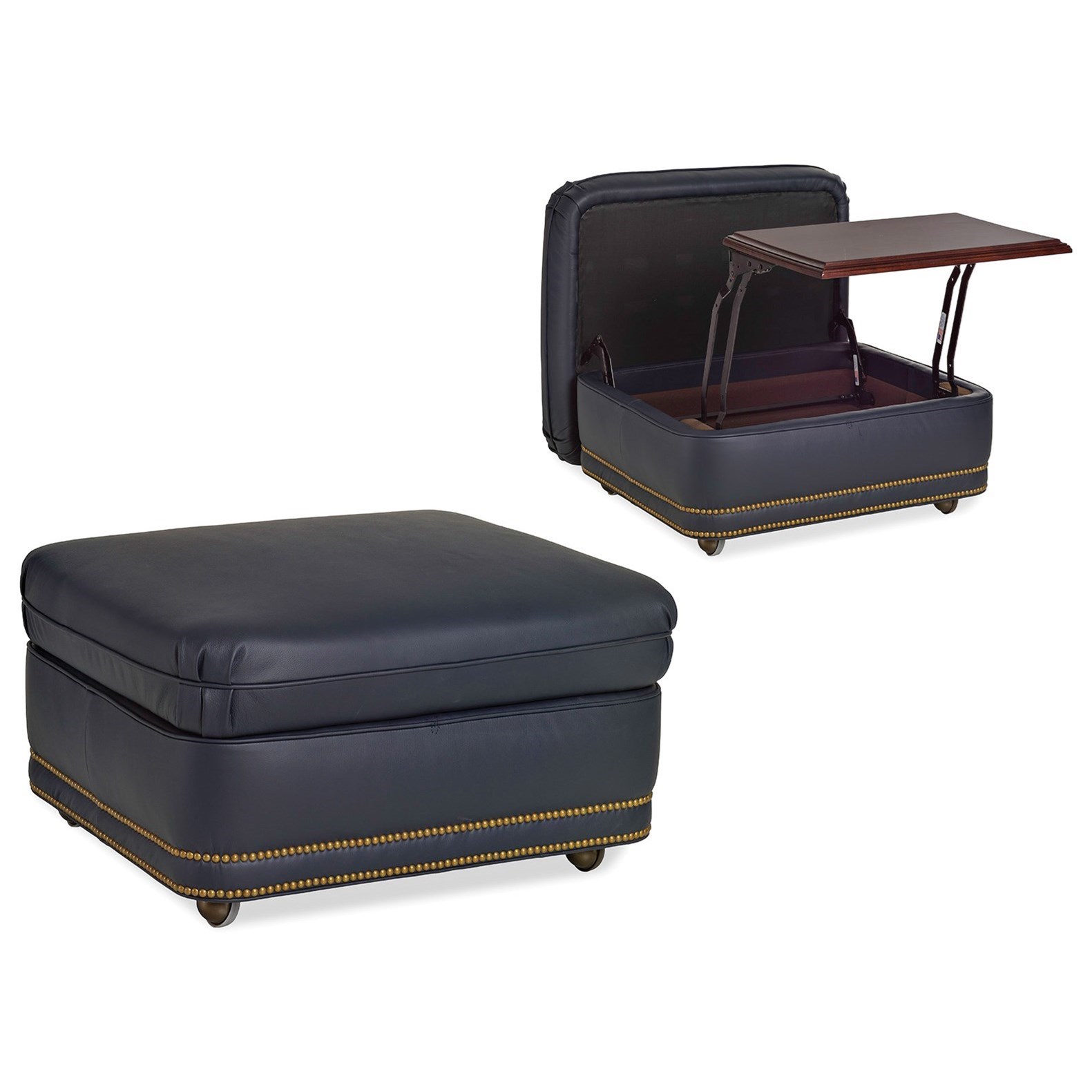 Hancock Moore Austin Storage Ottoman Jacksonville Furniture Mart Ottomans
