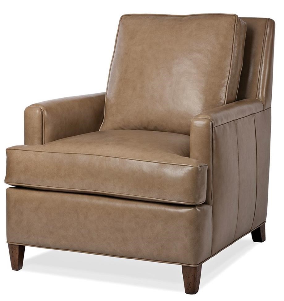 Hancock Moore Ricki 5831 1 Contemporary Leather Chair Esprit Decor Home Furnishings Upholstered Chairs