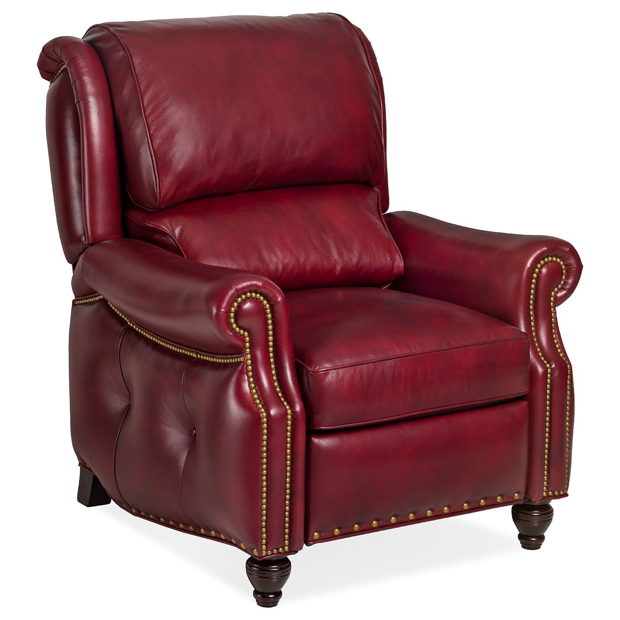 Hancock Moore Westwood Traditional Push Back Reclining Lounge Chair With Bustle Back And Outer Button Tufting Sprintz Furniture High Leg Recliners