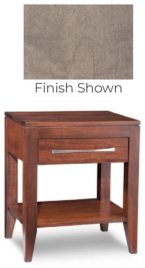 Catalina 1 Drawer Solid Maple Night Stand Bennett S Furniture And Mattresses Nightstands