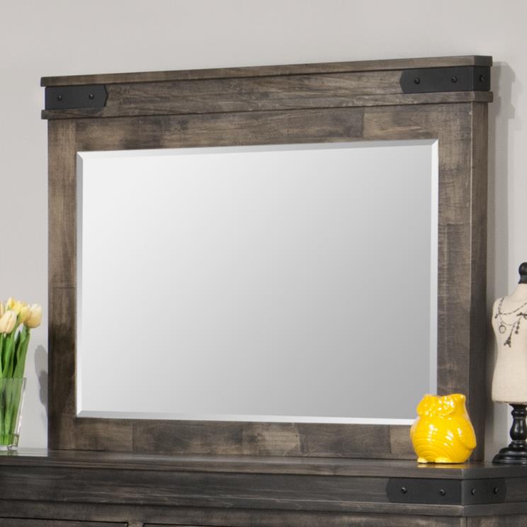 Handstone Chattanooga Landscape Mirror With Metal Brackets