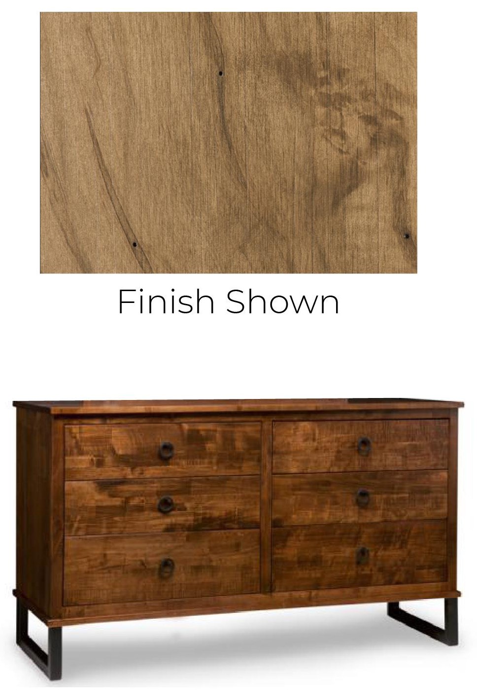 Cumberland Solid Maple 6 Drawer Dresser Bennett S Furniture And Mattresses Dressers