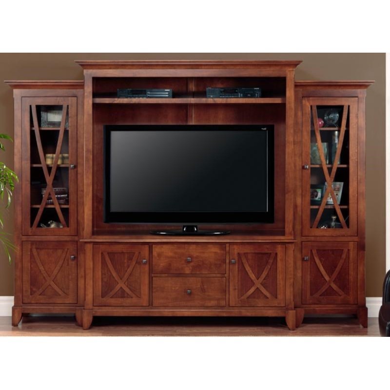 Handstone Florence Wall Unit For 60 Tv With Six Doors Stoney