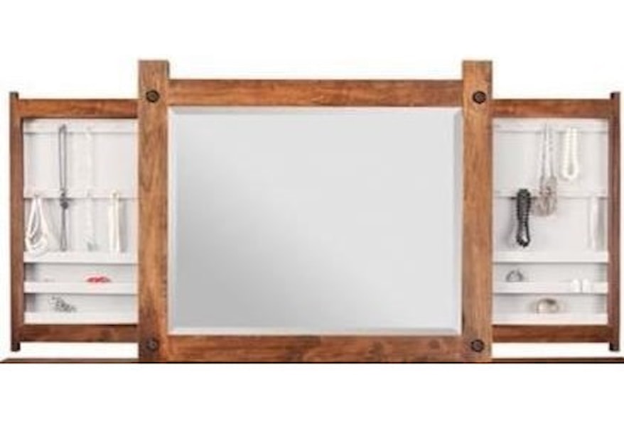 Handstone Rafters Hidden Push Open Jewelry Mirror Jordan S Home