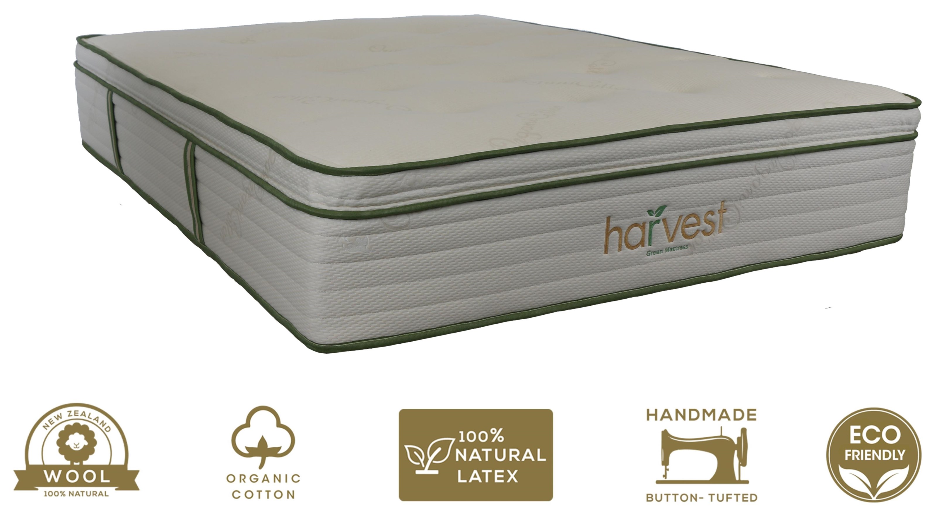 Harvest Green Mattress Harvest Pillow Top Queen 13 Medium Plush