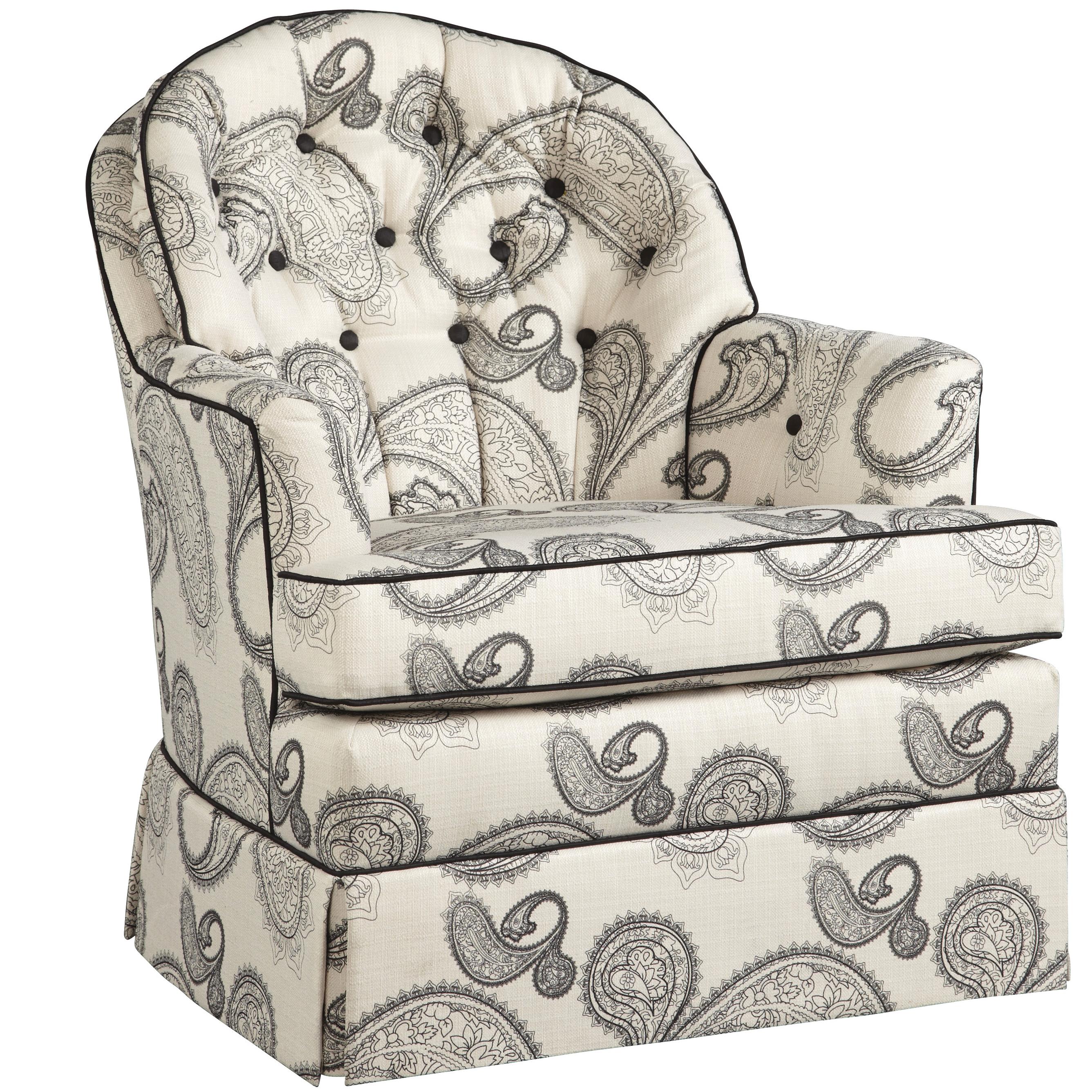 Hekman Marcia 1102sr Casual Marcia Swivel Rocker With Welting Hudson S Furniture Upholstered Chair