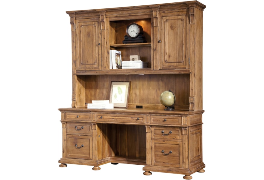 Hekman Office Express Executive Deck Sprintz Furniture Hutch