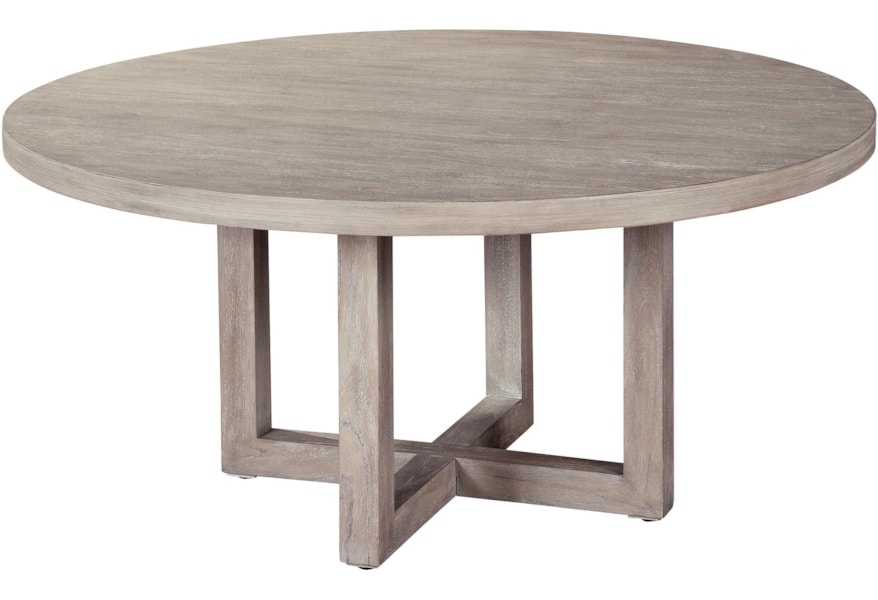 Hekman Berkeley Heights 1 7103 Round Coffee Table With X Base Hudson S Furniture Cocktail Coffee Tables