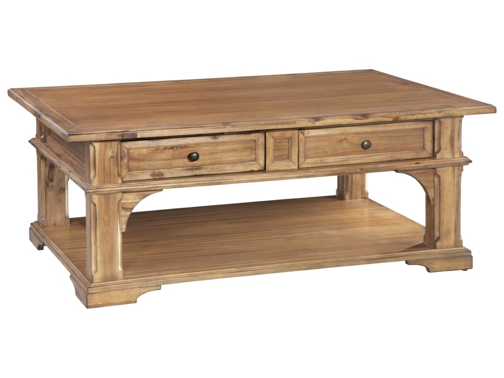 Hekman Wellington Hall Rectangular Coffee Table With Two