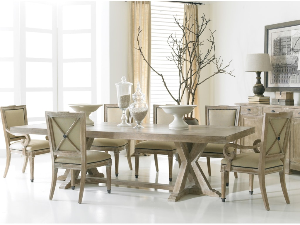 Hickory White Urban Loft Collection 7 Piece Table Chair