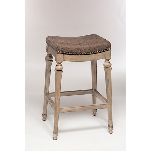 Hilale Backless Bar Stools Non Swivel Counter Stool With Hilale Backless Bar Stools Non Swivel Counter Stool With Nailhead Trim