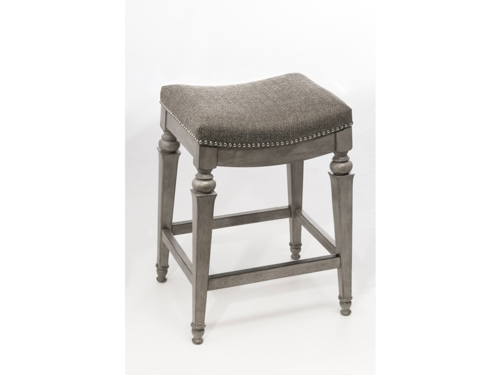 Hilale Backless Bar Stools Vetrina Counter Stool Gray With Backless Bar Stools Vetrina Counter Stool Gray With Nailhead Trim By Hilale