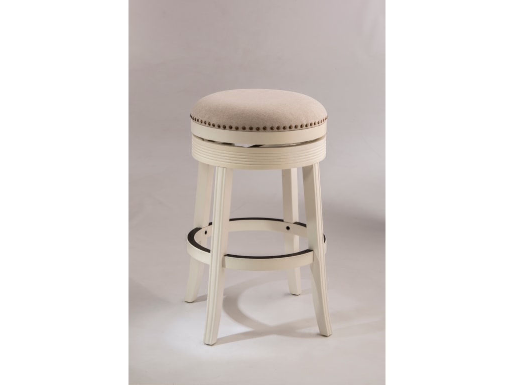 Backless Bar Stools White Swivel Stool With Nailhead White Backless Swivel Bar Stool