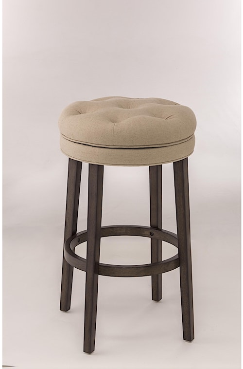 Hilale Backless Bar Stools Swivel Counter Stool With Hilale Backless Bar Stools Swivel Counter Stool With Upholstered Seat
