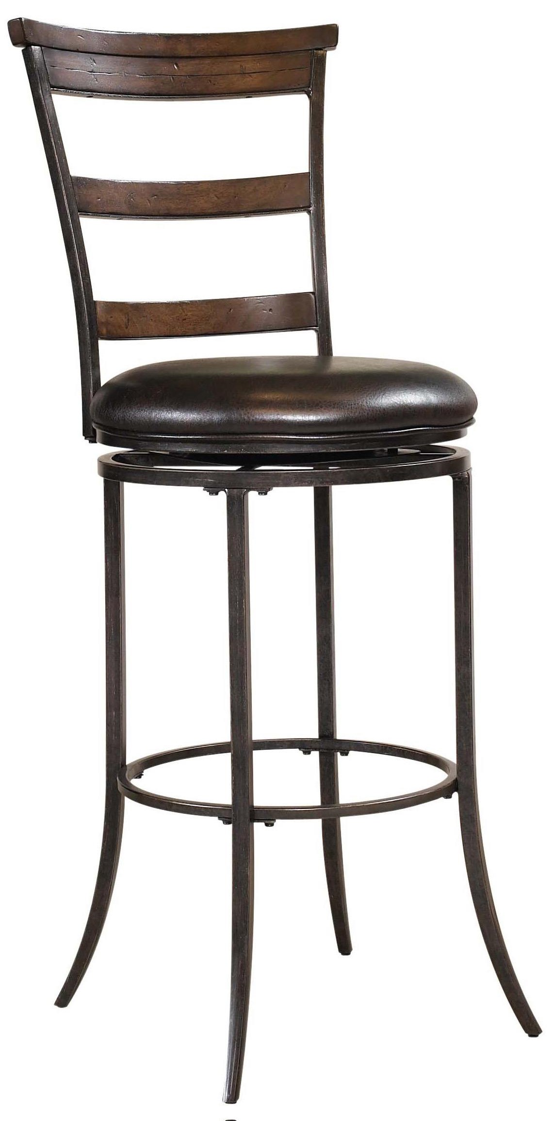 Cameron Swivel Ladder Back Counter Stool Sadler S Home Furnishings Bar Stools