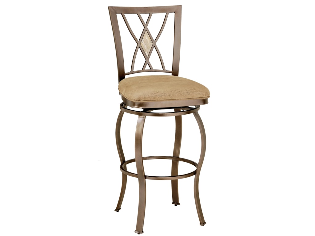 Hilale Stools Diamond Fossil Back Counter Height Swivel Stool Counter Height Swivel Stool