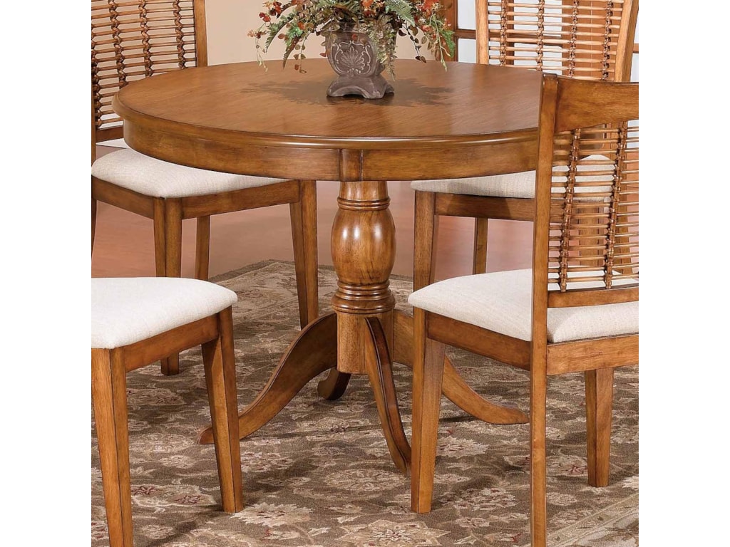 Hillsdale Bayberry and GlenmaryRound Pedestal Table