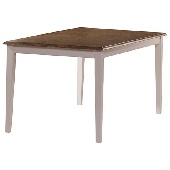 Hillsdale Bayberry White Casual Rectangular Dining Table