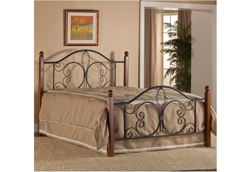 Hillsdale Metal Beds Queen Milwaukee Wood Post Bed With Bed Frame
