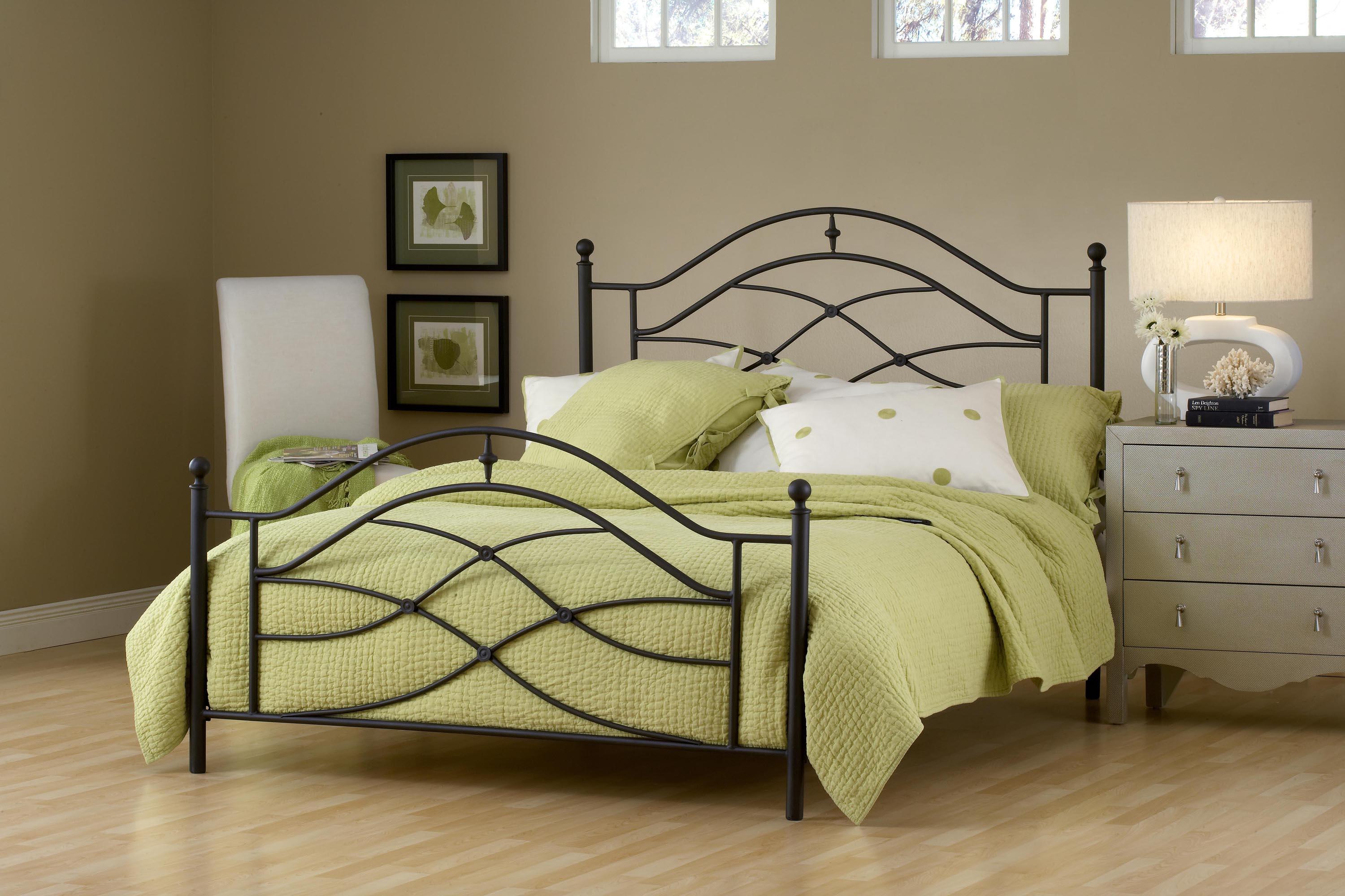 Hillsdale Metal Beds Cole King Bed With Arched Headboard And