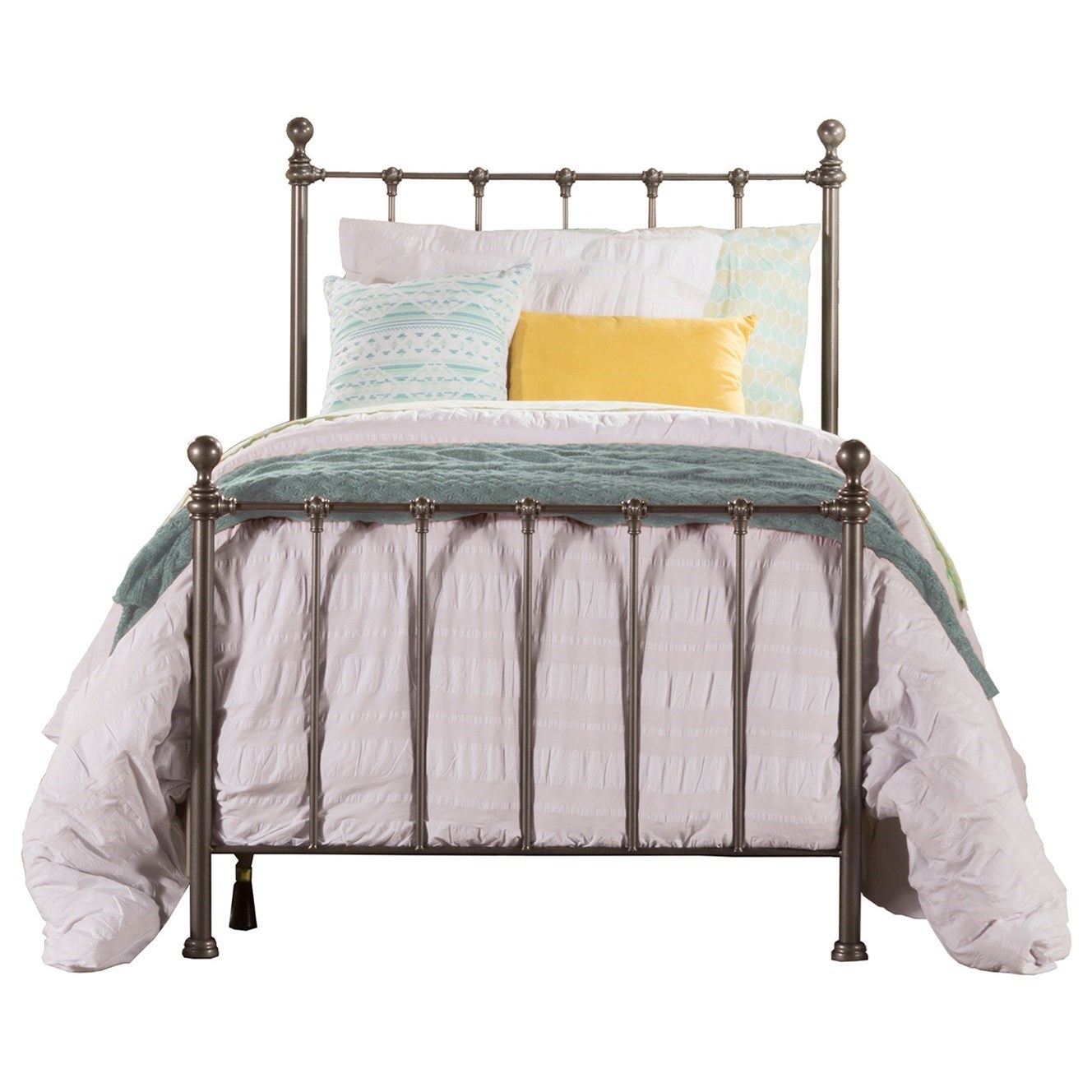Hillsdale Metal Beds Twin Bed Set Bed Frame Not Included Prime Brothers Furniture Panel Beds