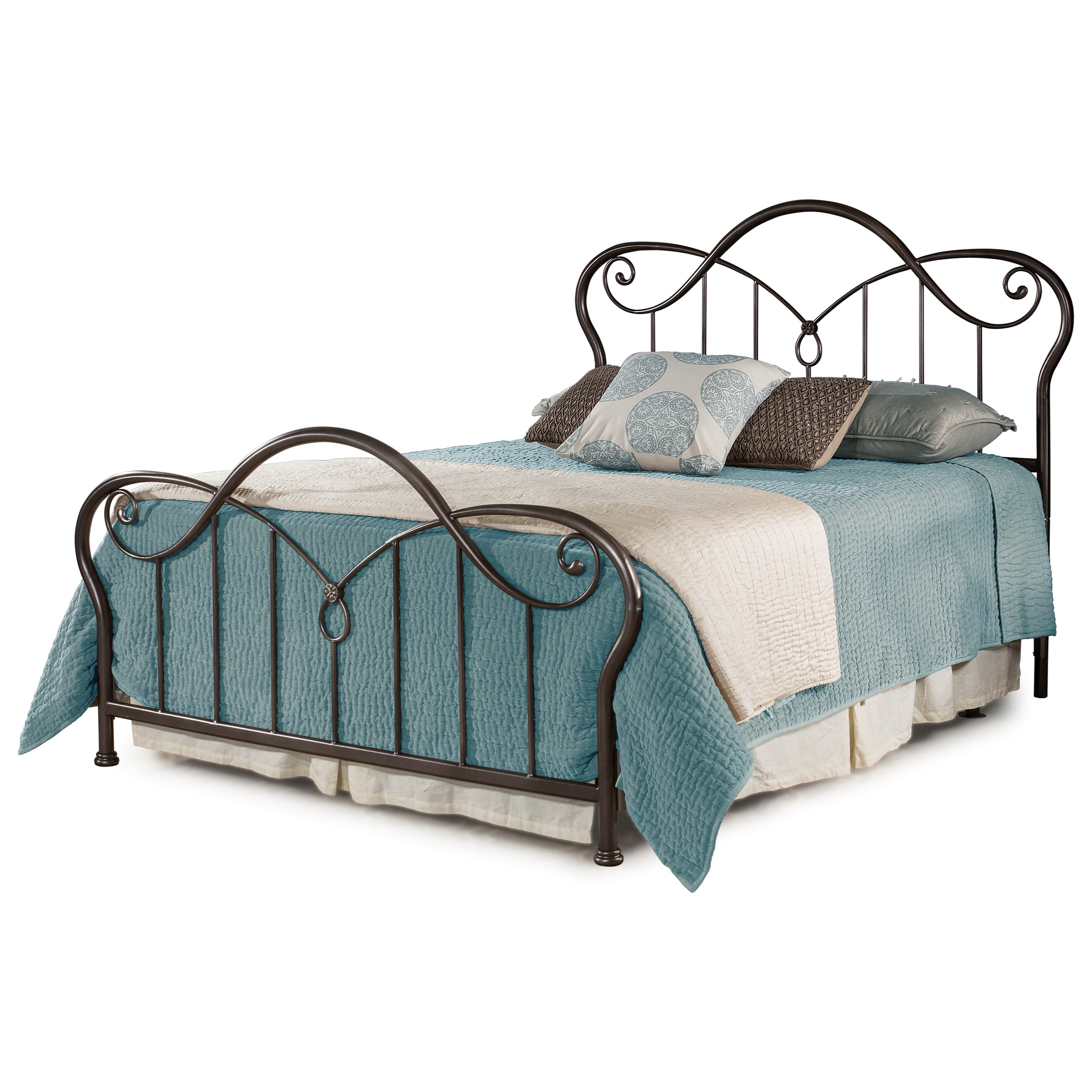 Hillsdale Casselton 2403 500 90056 Transitional Queen Metal Bed Becker Furniture Panel Beds