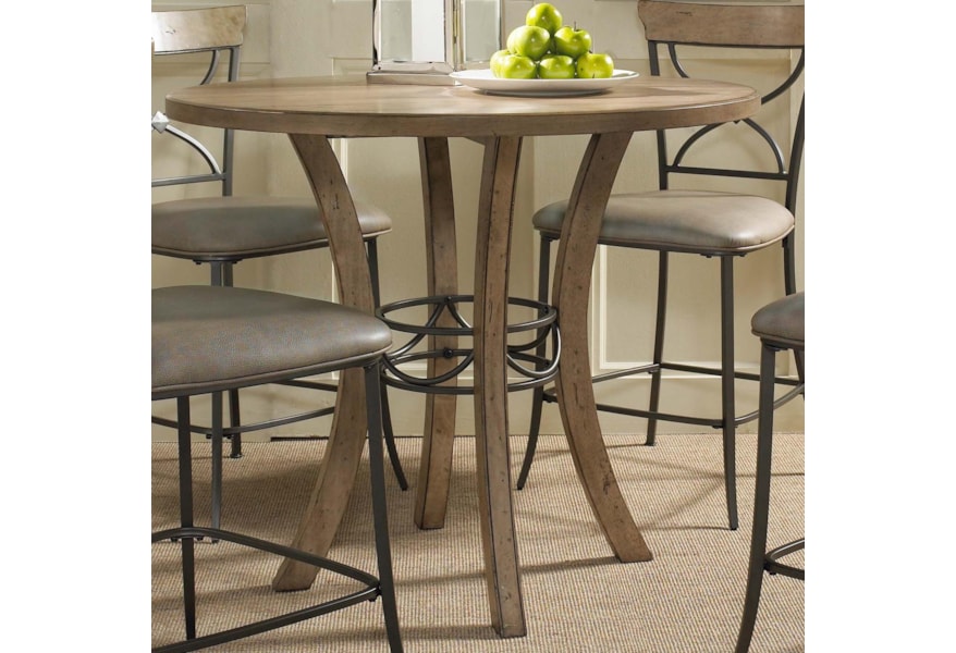 Hillsdale Charleston 4670ctb Round Counter Height Table W Wood