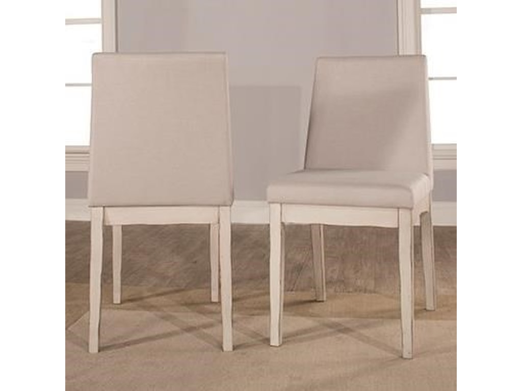 Hillsdale Clarion Set Of 2 Farmhouse Upholstered Parson