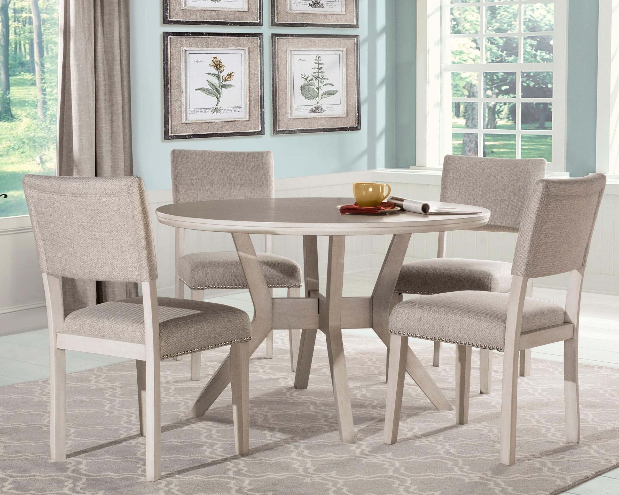round dining table and chairs
