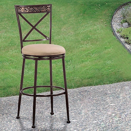 Hilale Indoor Outdoor Stools Swivel Counter Stool With X Back Hilale Indoor Outdoor Stools Swivel Counter Stool With X Back