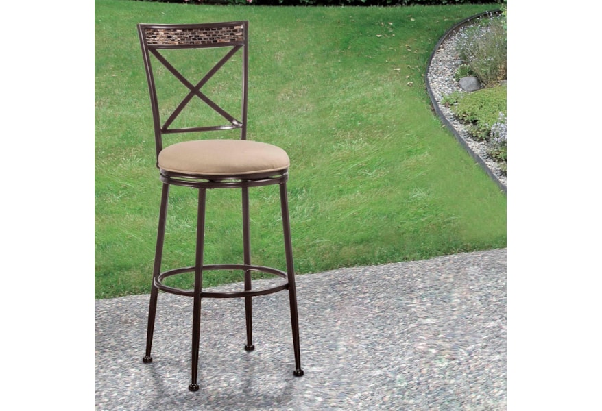 Swivel Bar Stool With X Back Swivel Bar Stool With X Back