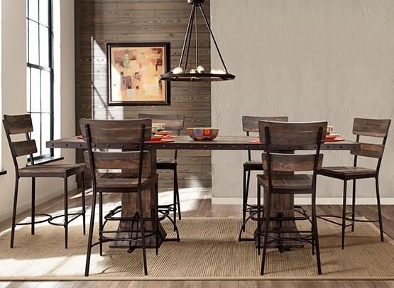 Hillsdale Jennings Rustic 7 Piece Counter Height Dining Set