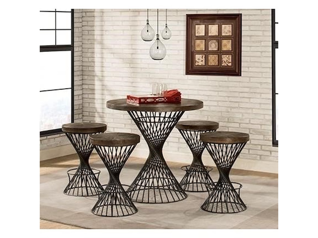 Hillsdale Kanister 5 Piece Counter Height Dining Set Furniture