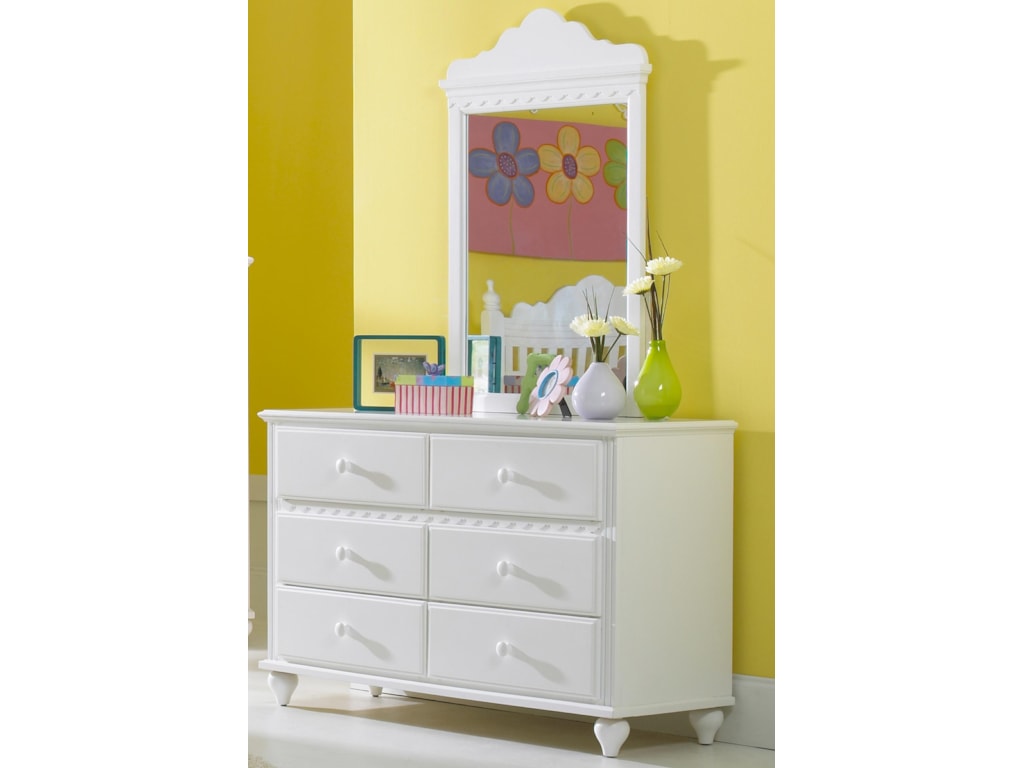 Hillsdale Lauren 6 Drawer Dresser Mirror Dean Bosler S