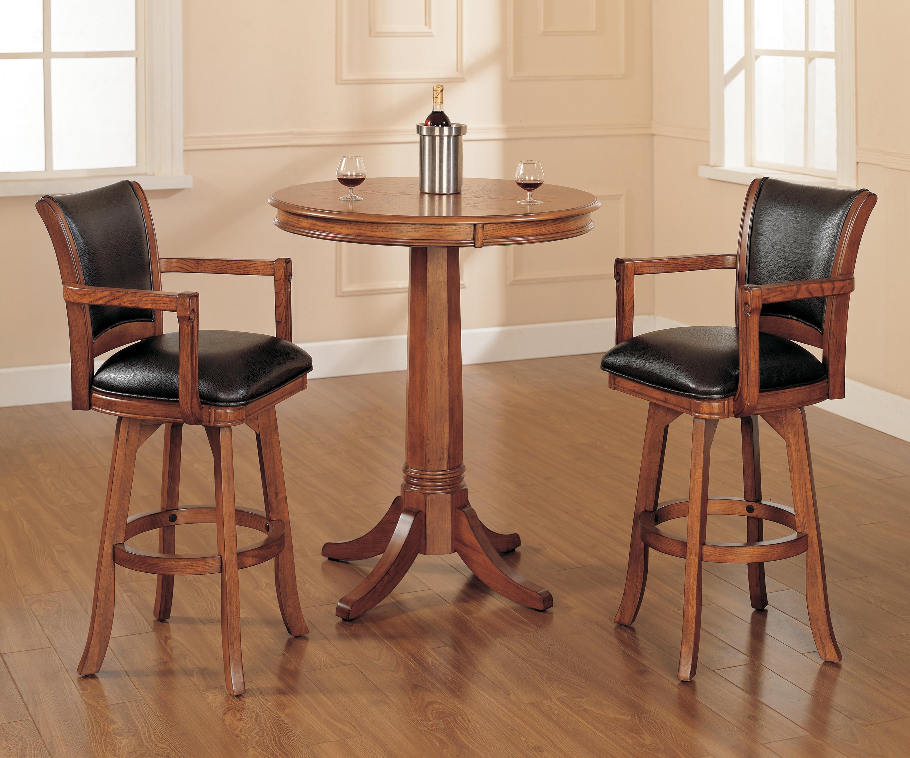 pub table and chairs