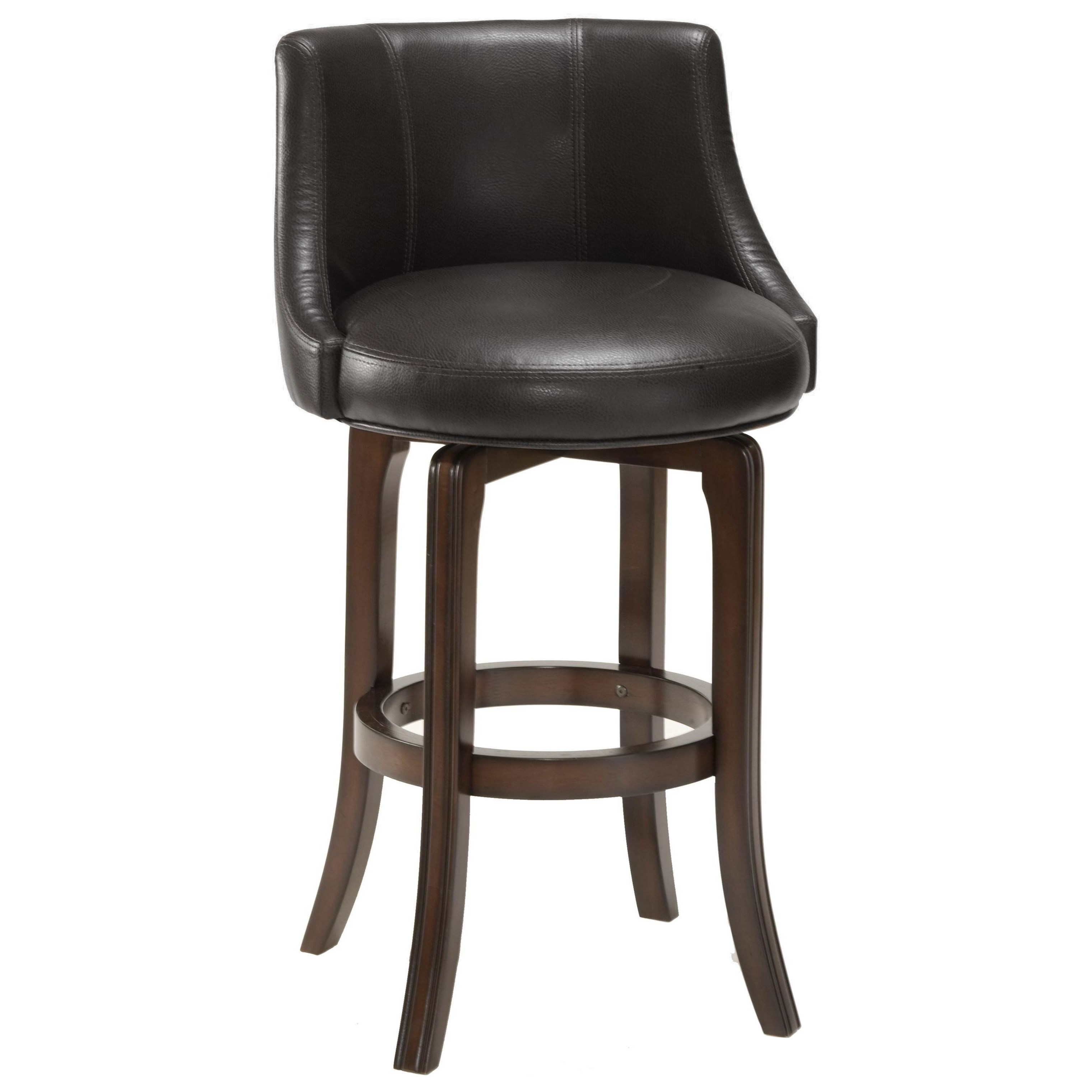 black swivel stool