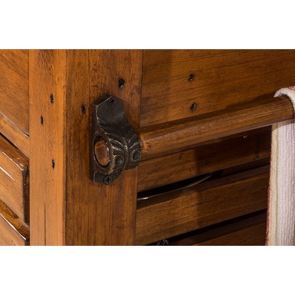 Hillsdale Tuscan Retreat 5225 1019w Rustic Kitchen Island With Casters And Adj Shelf Dunk Bright Furniture Kitchen Islands