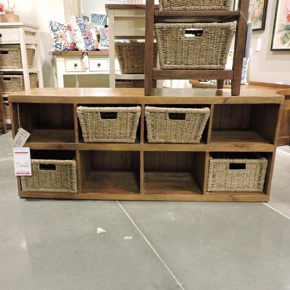 Tuscan Retreat Eight Shelf Storage Cabinet With Baskets Belfort Furniture Accent Chests