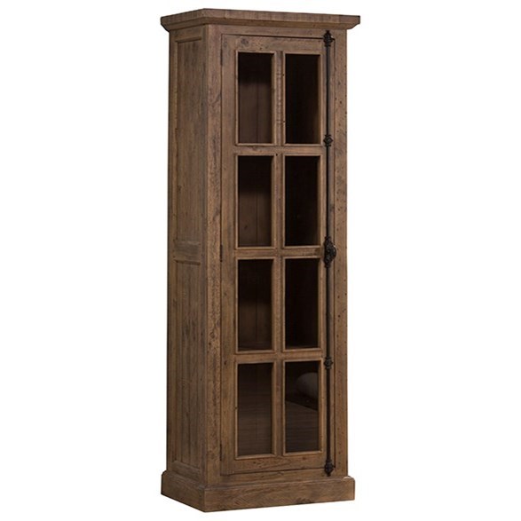 anna white glass door cabinet