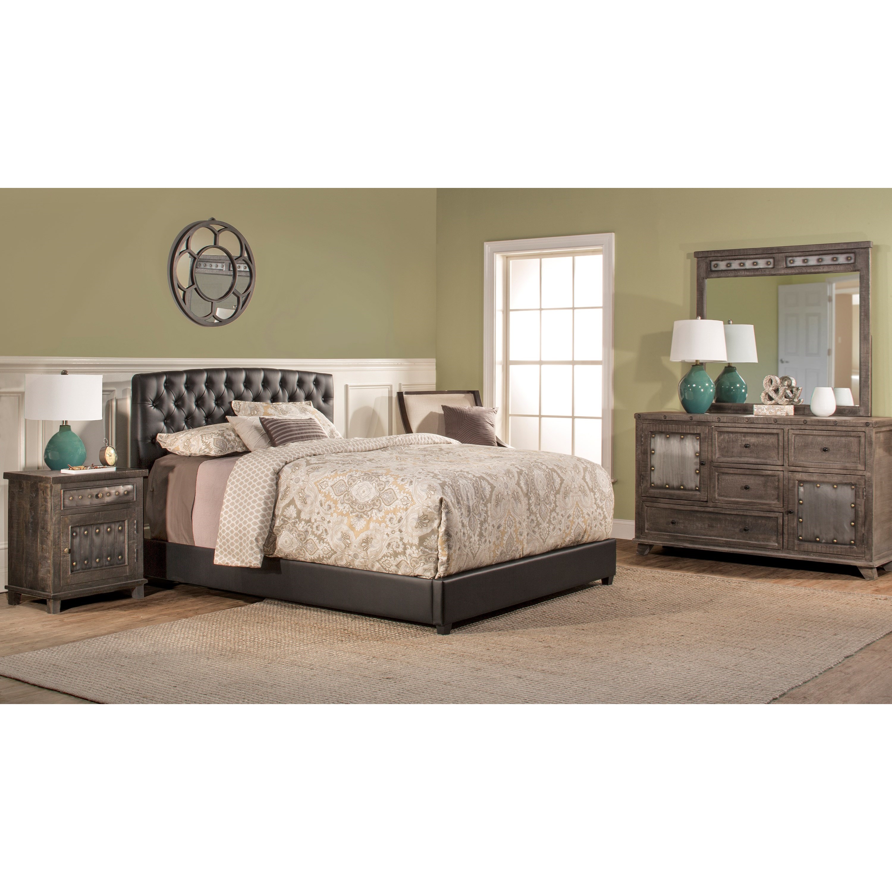Hillsdale Upholstered Beds 1952bckr Upholstered Cal King Bed Set